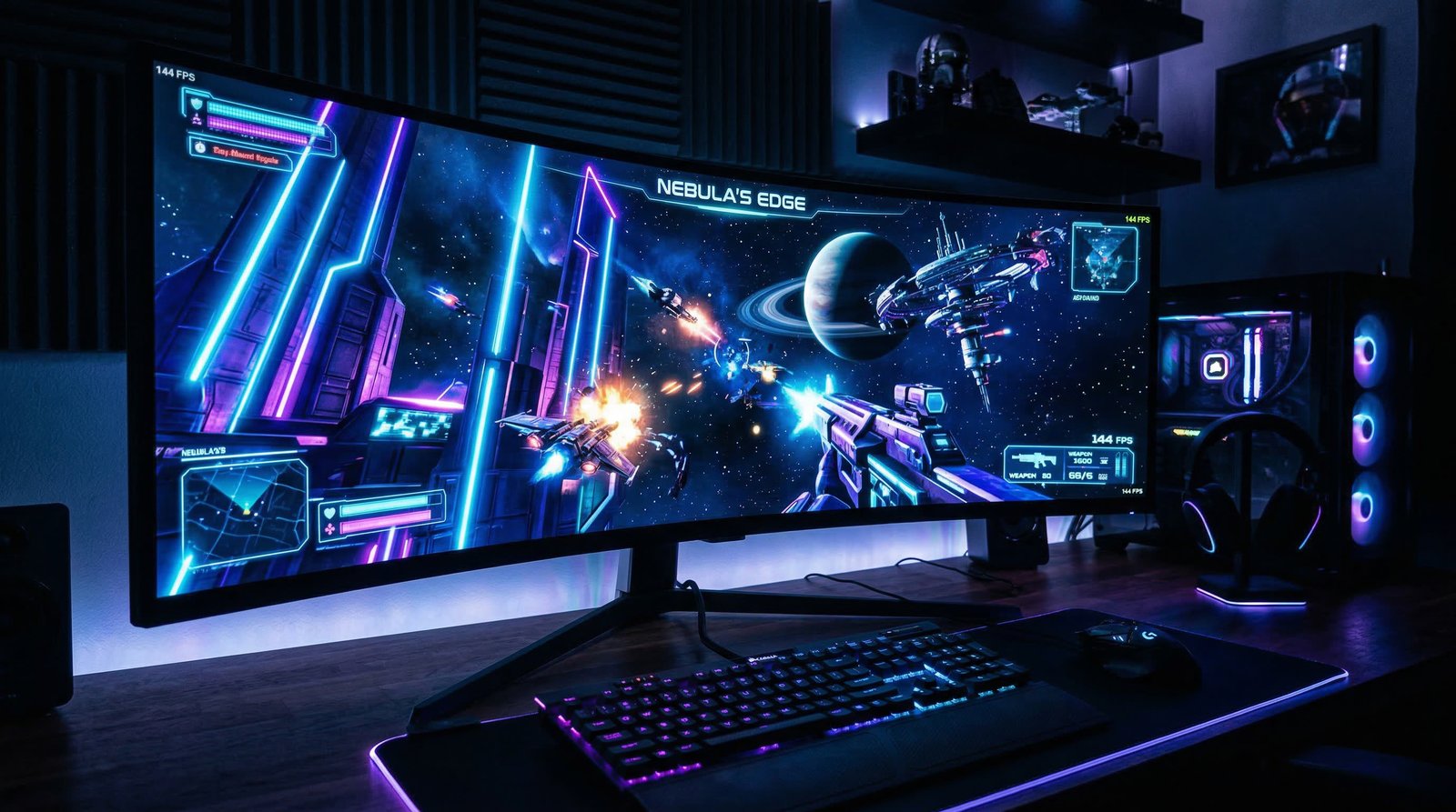 Gaming ultrawide setup
